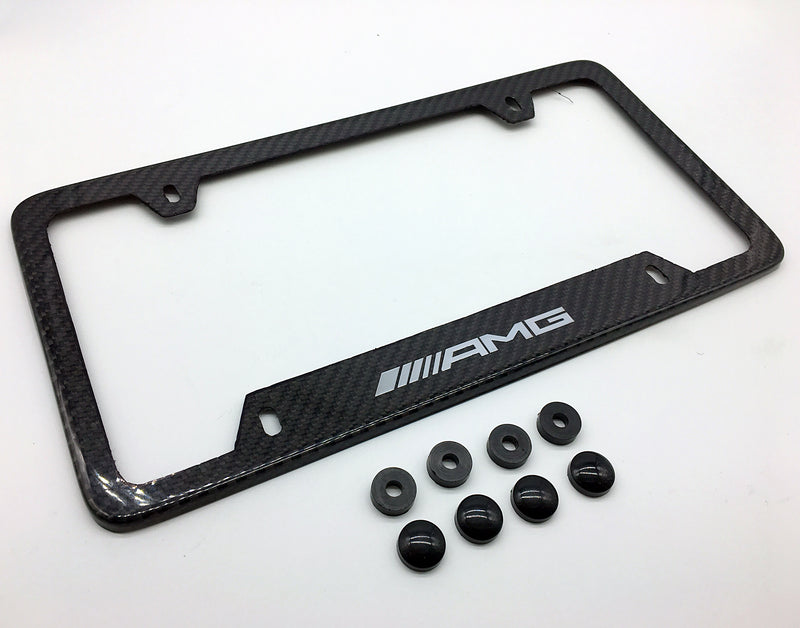 Deluxe Carbon fiber license plate frame