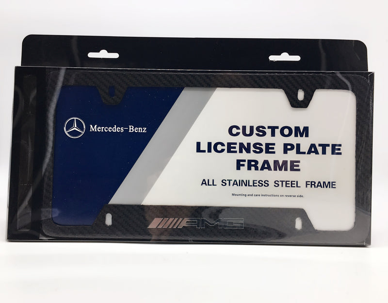 Deluxe Carbon fiber license plate frame