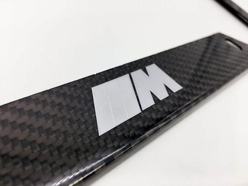 Deluxe Carbon fiber license plate frame