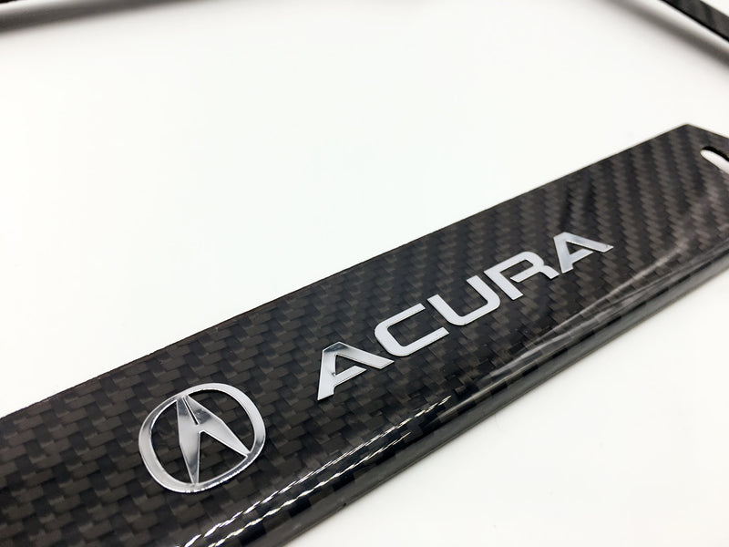 Deluxe Carbon fiber license plate frame