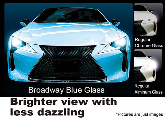 Broadway Rear View Blue Coating Mirror